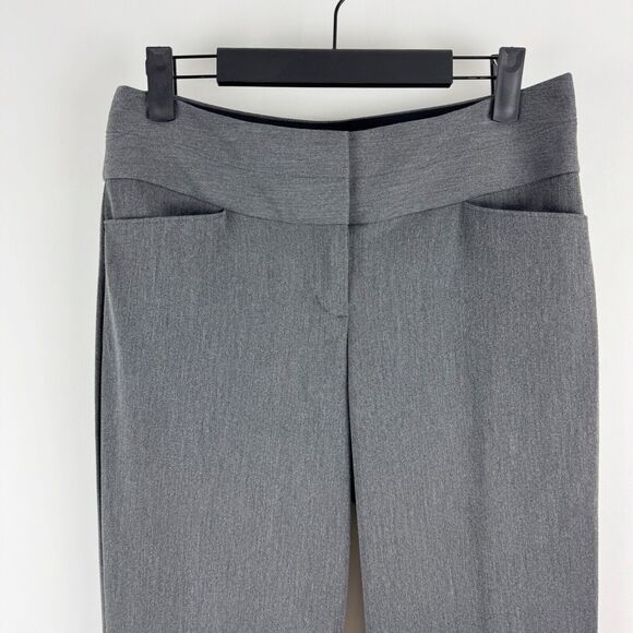 Express Editor Women's Gray Low Rise Flare Leg Dress Pants Size 2R - Picture 2 of 16